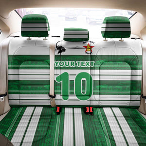 Custom Zimbabwe Rugby Back Car Seat Cover African Heritage Edition - African Pride