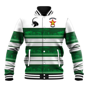 Custom Zimbabwe Rugby Baseball Jacket African Heritage Edition - African Pride