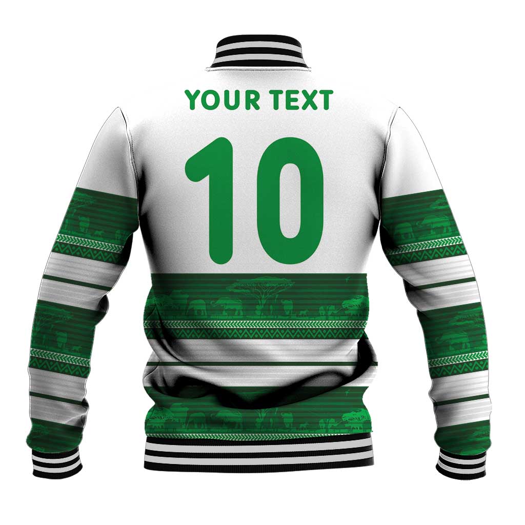 Custom Zimbabwe Rugby Baseball Jacket African Heritage Edition - African Pride