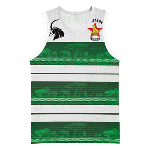 Custom Zimbabwe Rugby Basketball Jersey African Heritage Edition - African Pride