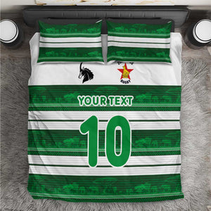 Custom Zimbabwe Rugby Bedding Set African Heritage Edition - African Pride
