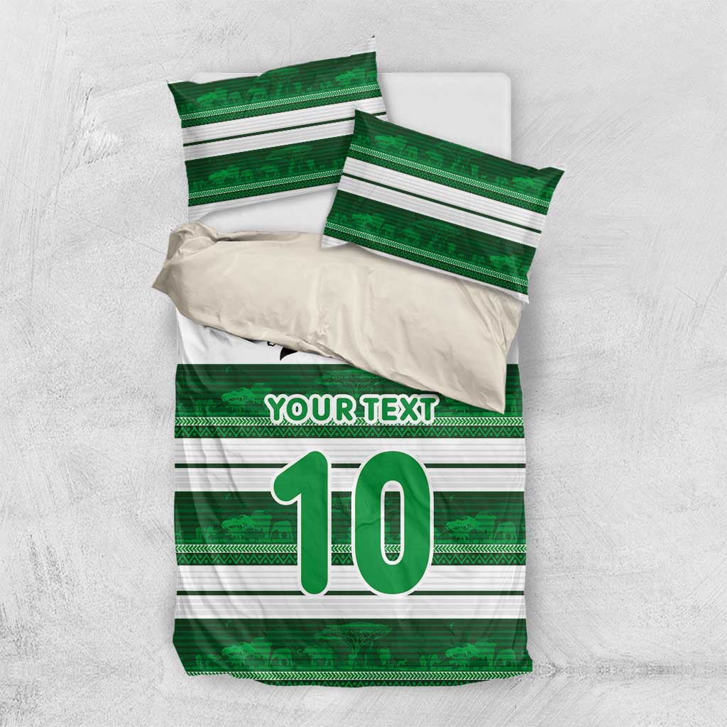 Custom Zimbabwe Rugby Bedding Set African Heritage Edition - African Pride