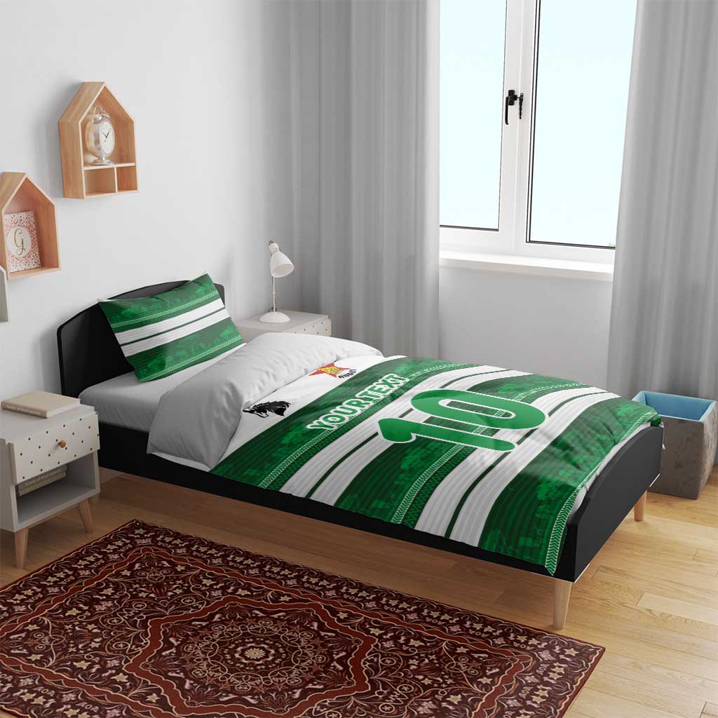 Custom Zimbabwe Rugby Bedding Set African Heritage Edition - African Pride