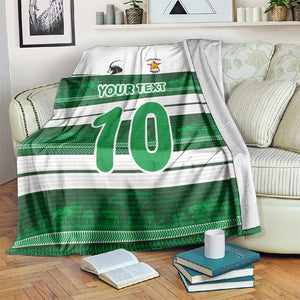 Custom Zimbabwe Rugby Blanket African Heritage Edition - African Pride
