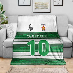 Custom Zimbabwe Rugby Blanket African Heritage Edition - African Pride
