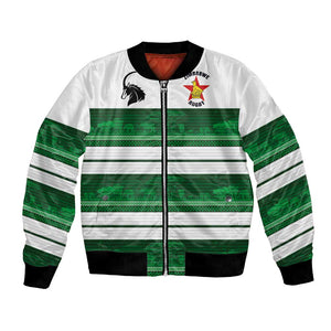 Custom Zimbabwe Rugby Bomber Jacket African Heritage Edition - African Pride