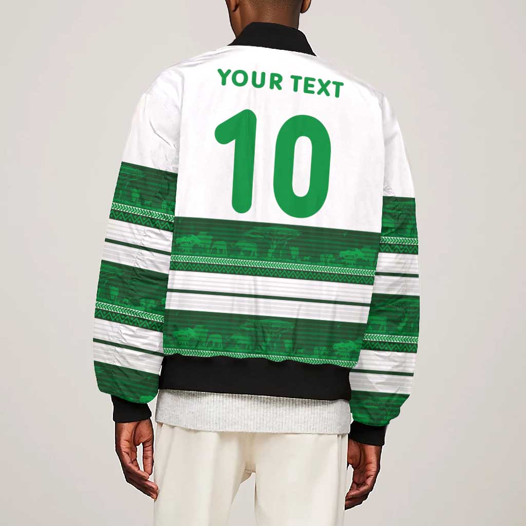 Custom Zimbabwe Rugby Bomber Jacket African Heritage Edition - African Pride