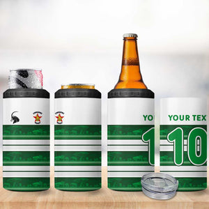 Custom Zimbabwe Rugby 4 in 1 Can Cooler Tumbler African Heritage Edition - African Pride
