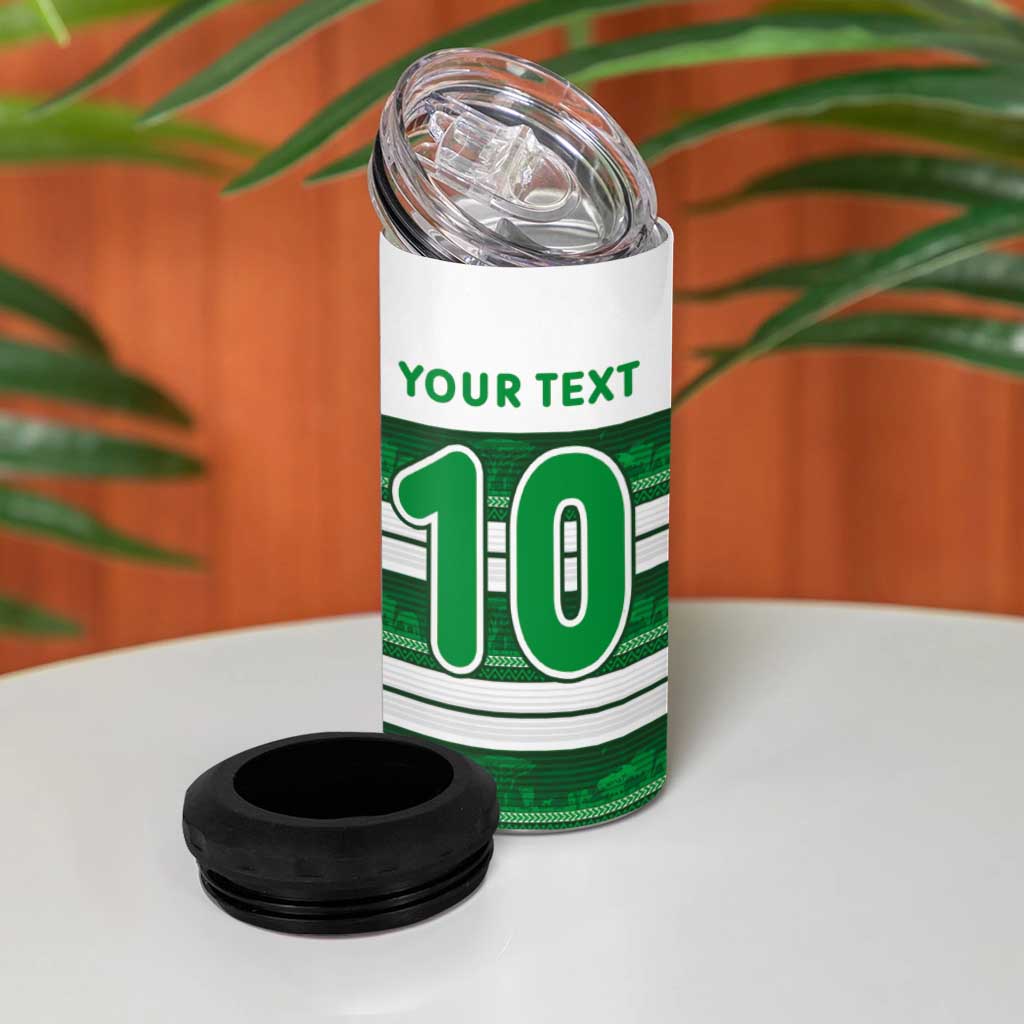Custom Zimbabwe Rugby 4 in 1 Can Cooler Tumbler African Heritage Edition - African Pride