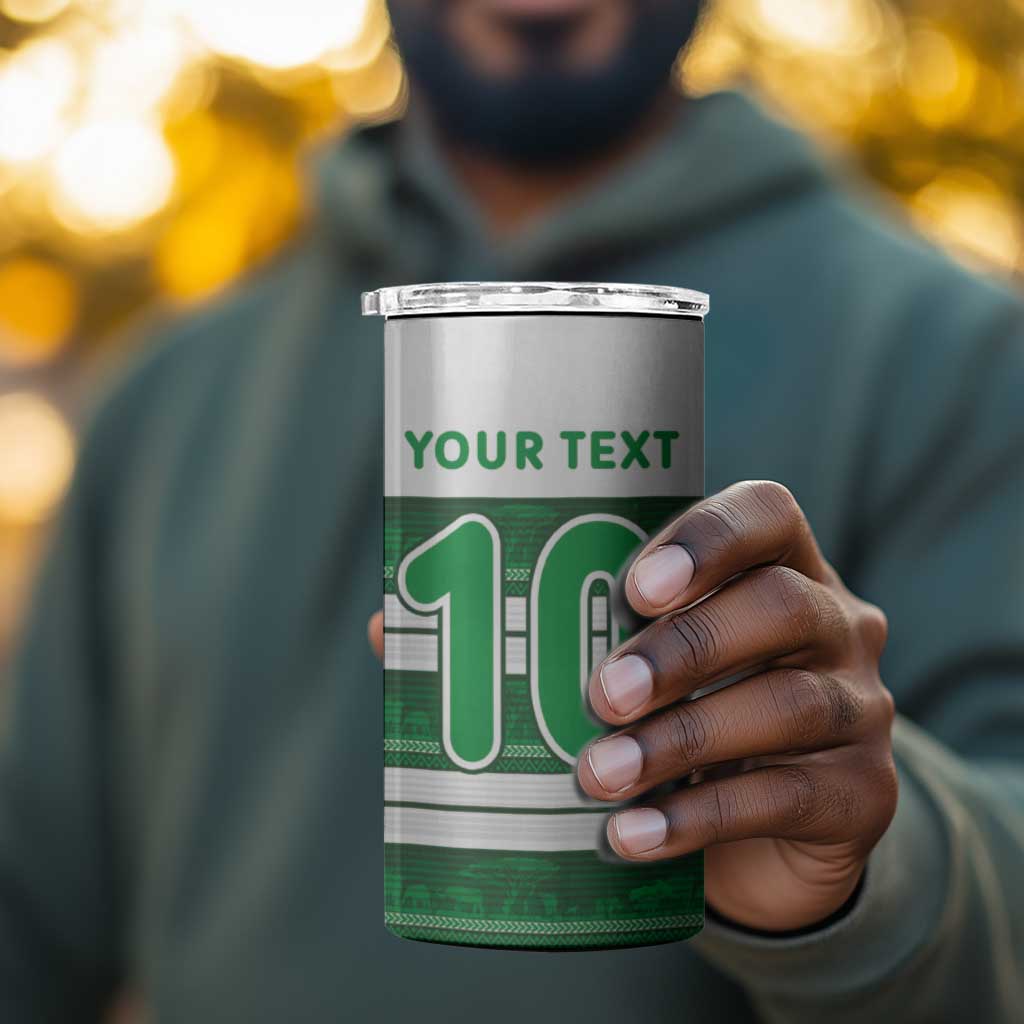 Custom Zimbabwe Rugby 4 in 1 Can Cooler Tumbler African Heritage Edition - African Pride