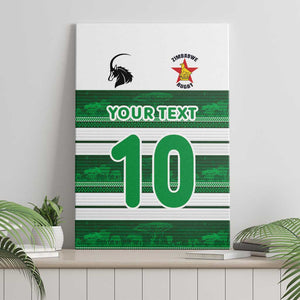 Custom Zimbabwe Rugby Canvas Wall Art African Heritage Edition - African Pride