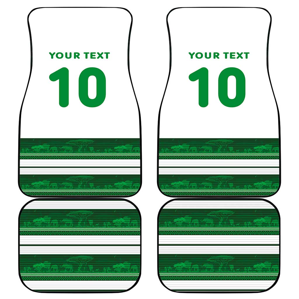 Custom Zimbabwe Rugby Car Mats African Heritage Edition - African Pride