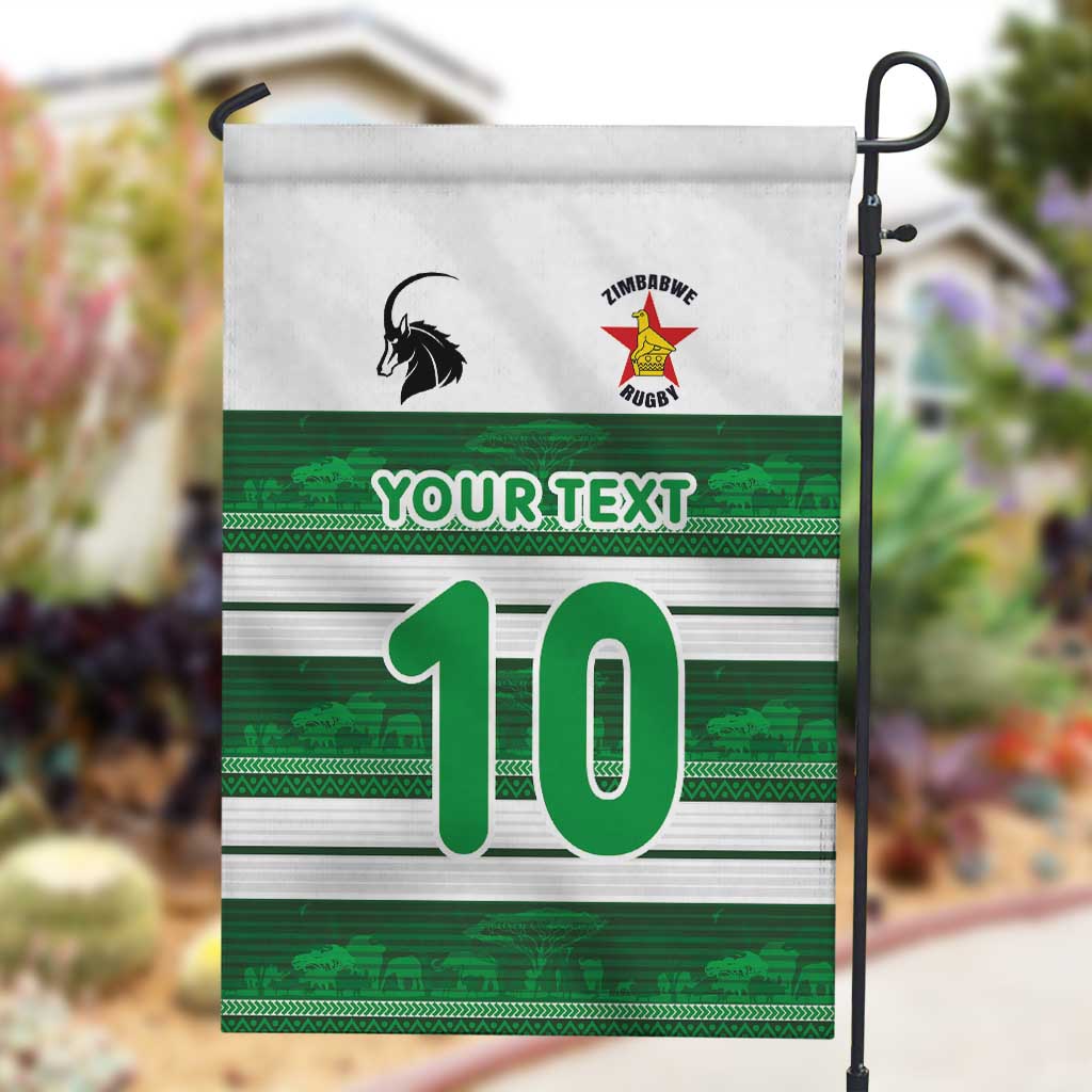 Custom Zimbabwe Rugby Garden Flag African Heritage Edition - African Pride
