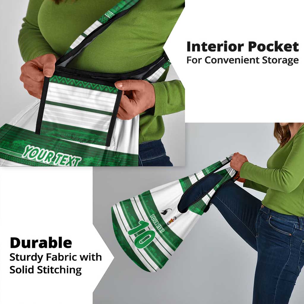 Custom Zimbabwe Rugby Grocery Bag African Heritage Edition - African Pride