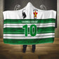 Custom Zimbabwe Rugby Hooded Blanket African Heritage Edition - African Pride