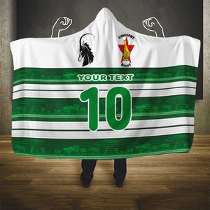 Custom Zimbabwe Rugby Hooded Blanket African Heritage Edition - African Pride