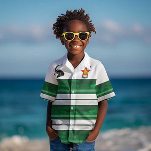 Custom Zimbabwe Rugby Kid Hawaiian Shirt African Heritage Edition - African Pride