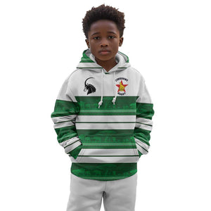 Custom Zimbabwe Rugby Kid Hoodie African Heritage Edition - African Pride
