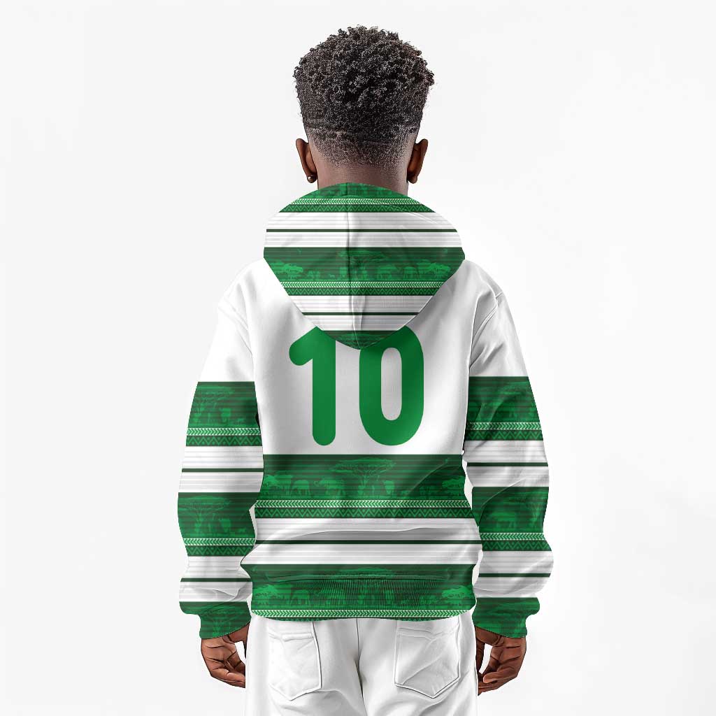 Custom Zimbabwe Rugby Kid Hoodie African Heritage Edition - African Pride