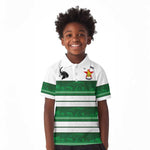 Custom Zimbabwe Rugby Kid Polo Shirt African Heritage Edition - African Pride
