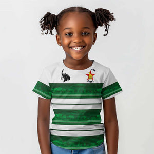 Custom Zimbabwe Rugby Kid T shirt African Heritage Edition - African Pride