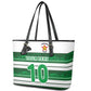 Custom Zimbabwe Rugby Leather Tote Bag African Heritage Edition - African Pride