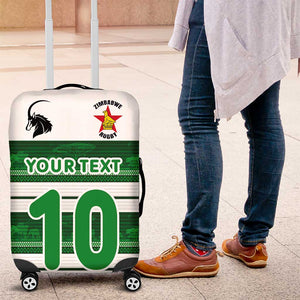 Custom Zimbabwe Rugby Luggage Cover African Heritage Edition - African Pride