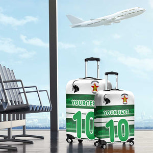 Custom Zimbabwe Rugby Luggage Cover African Heritage Edition - African Pride