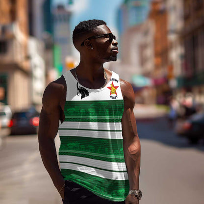 Custom Zimbabwe Rugby Men Tank Top African Heritage Edition - African Pride