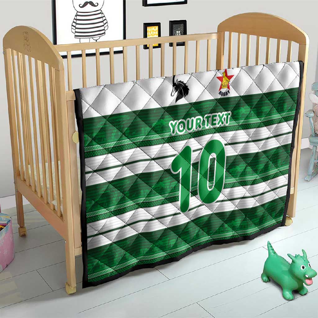 Custom Zimbabwe Rugby Quilt African Heritage Edition - African Pride