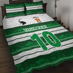 Custom Zimbabwe Rugby Quilt Bed Set African Heritage Edition - African Pride