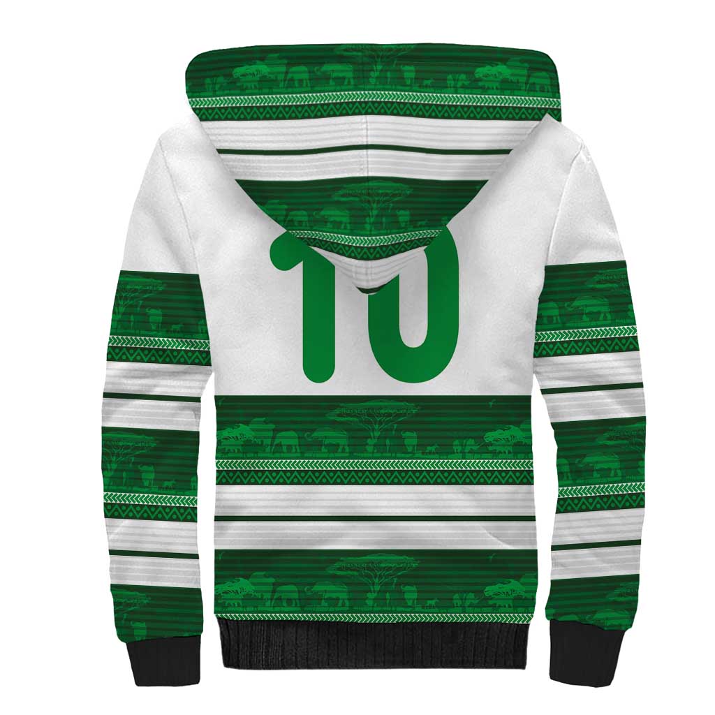 Custom Zimbabwe Rugby Sherpa Hoodie African Heritage Edition - African Pride