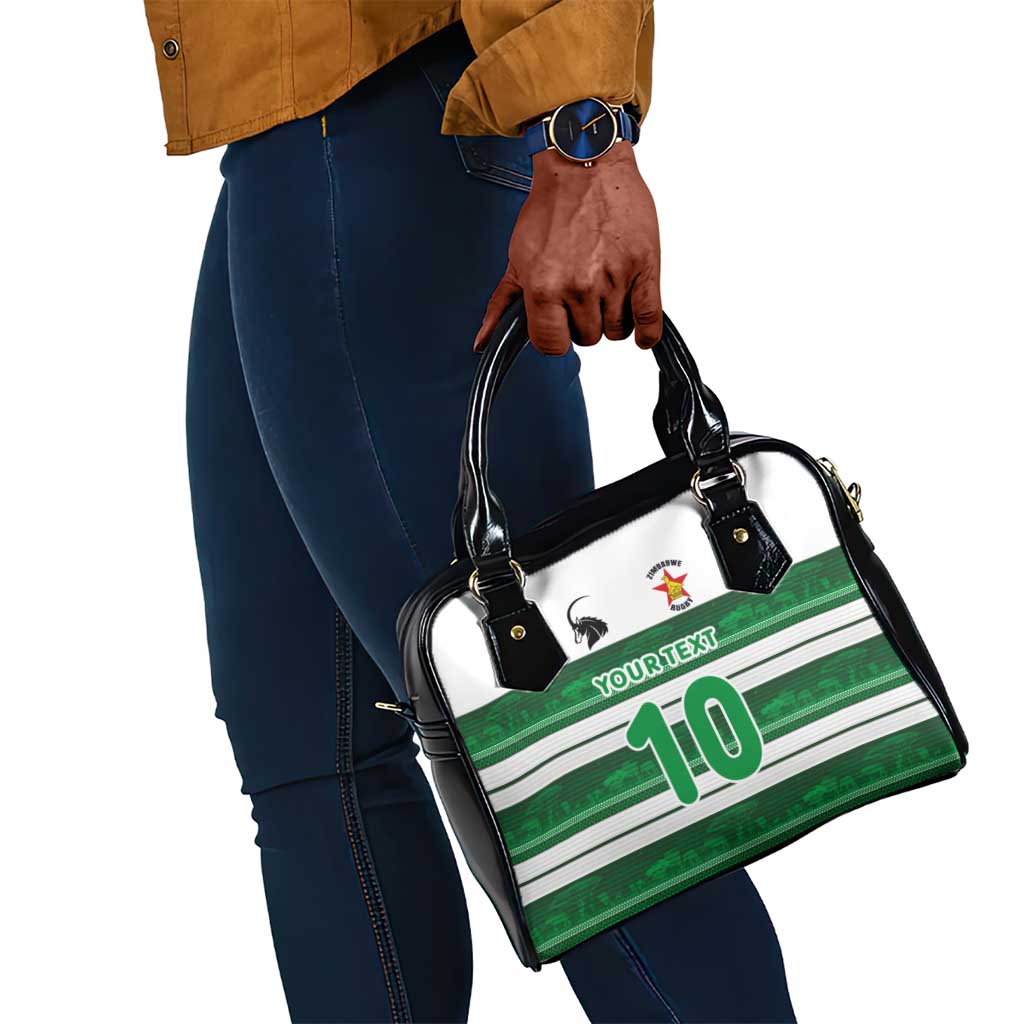 Custom Zimbabwe Rugby Shoulder Handbag African Heritage Edition - African Pride