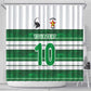 Custom Zimbabwe Rugby Shower Curtain African Heritage Edition - African Pride