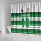 Custom Zimbabwe Rugby Shower Curtain African Heritage Edition - African Pride