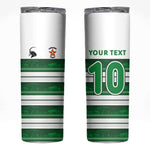 Custom Zimbabwe Rugby Skinny Tumbler African Heritage Edition - African Pride