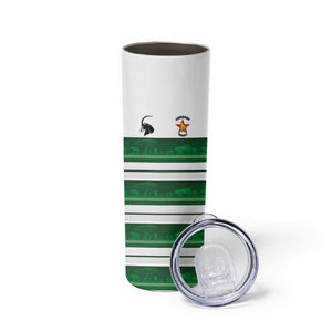 Custom Zimbabwe Rugby Skinny Tumbler African Heritage Edition - African Pride