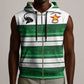 Custom Zimbabwe Rugby Sleeveless Zip Hoodie African Heritage Edition - African Pride