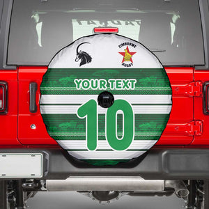 Custom Zimbabwe Rugby Spare Tire Cover African Heritage Edition - African Pride