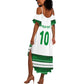 Custom Zimbabwe Rugby Summer Maxi Dress African Heritage Edition - African Pride
