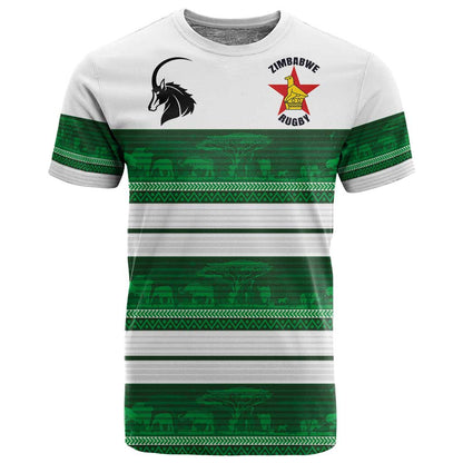 Custom Zimbabwe Rugby T shirt African Heritage Edition - African Pride