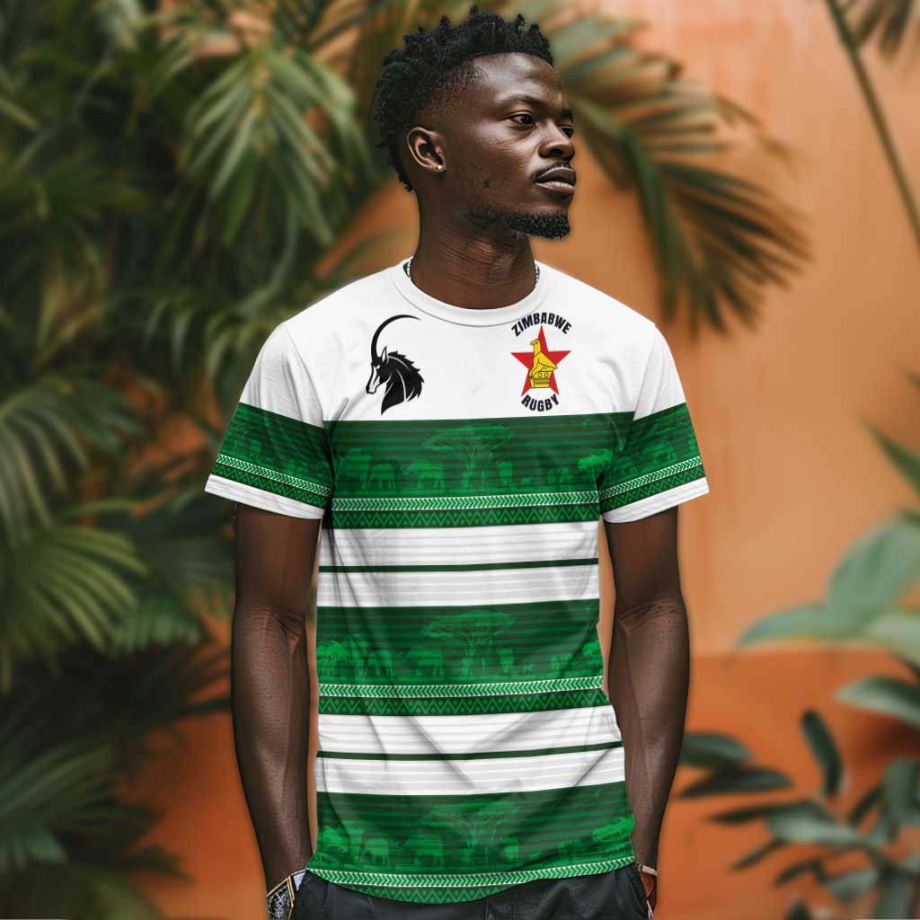 Custom Zimbabwe Rugby T shirt African Heritage Edition - African Pride