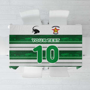 Custom Zimbabwe Rugby Tablecloth African Heritage Edition - African Pride
