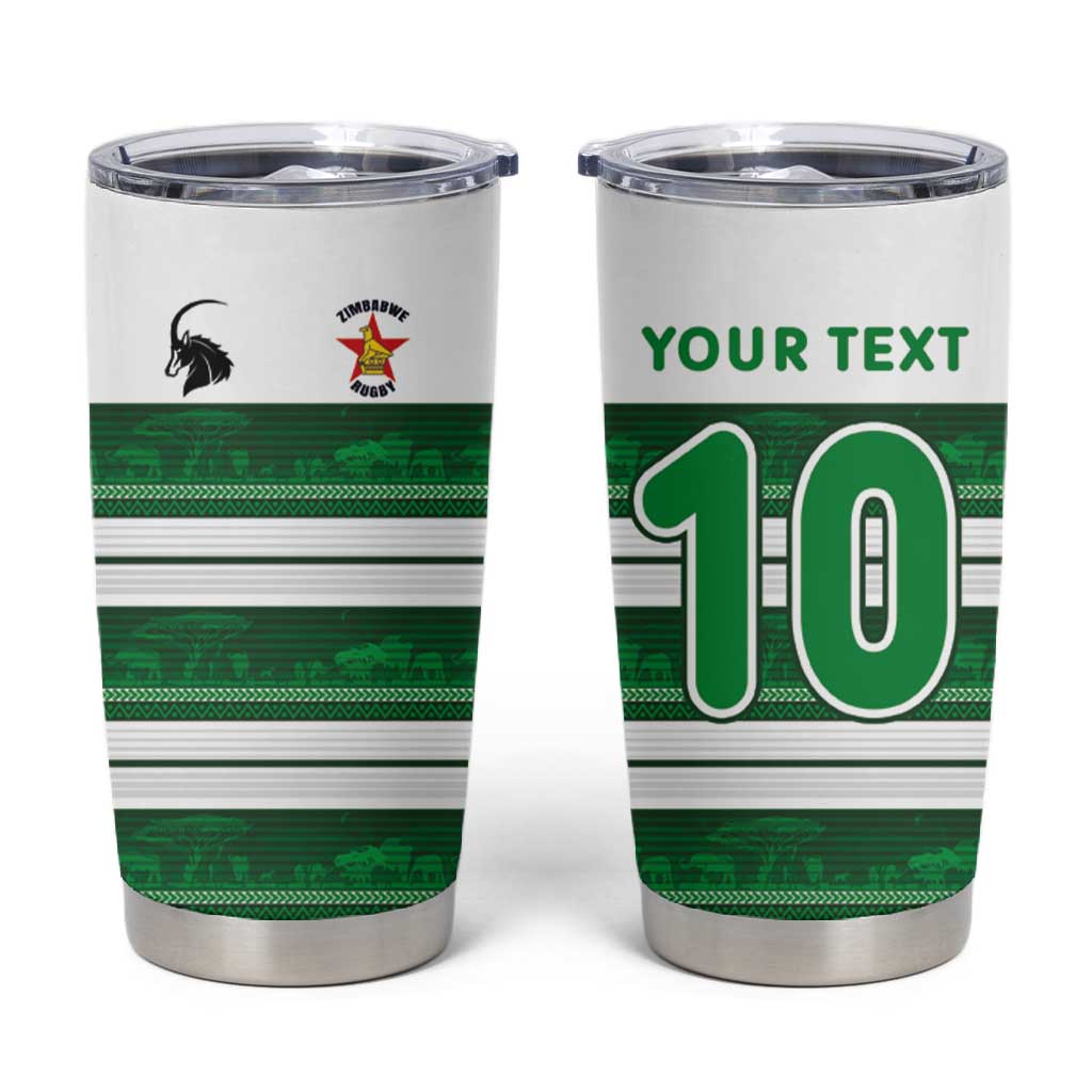 Custom Zimbabwe Rugby Tumbler Cup African Heritage Edition - African Pride