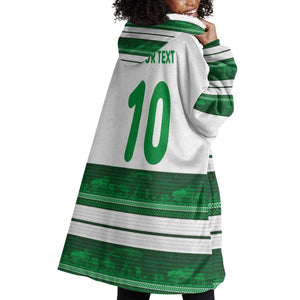Custom Zimbabwe Rugby Wearable Blanket Hoodie African Heritage Edition - African Pride