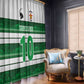 Custom Zimbabwe Rugby Window Curtain African Heritage Edition - African Pride