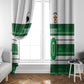 Custom Zimbabwe Rugby Window Curtain African Heritage Edition - African Pride
