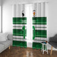 Custom Zimbabwe Rugby Window Curtain African Heritage Edition - African Pride