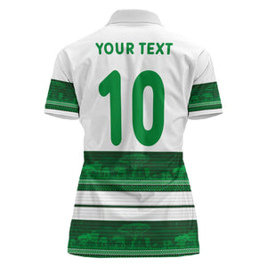 Custom Zimbabwe Rugby Women Polo Shirt African Heritage Edition - African Pride