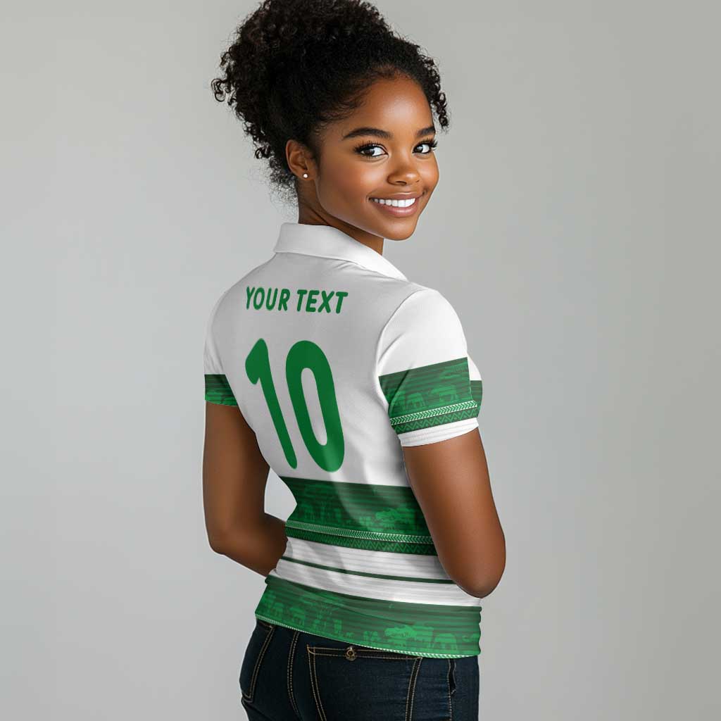 Custom Zimbabwe Rugby Women Polo Shirt African Heritage Edition - African Pride